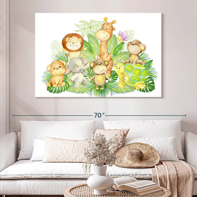 Chambre de bébé Ashelle Jungle, H 34 po x l 51 po