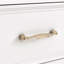 Armoire d'appoint en bois manufacturé blanc massif