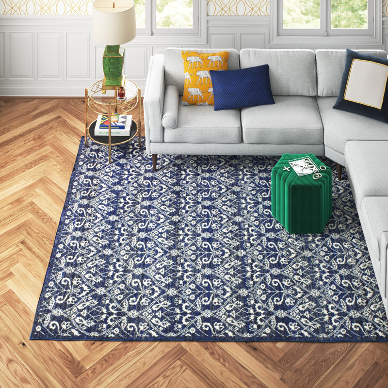 Sheila Ikat Area Rug, Rectangle 229 x 290cm