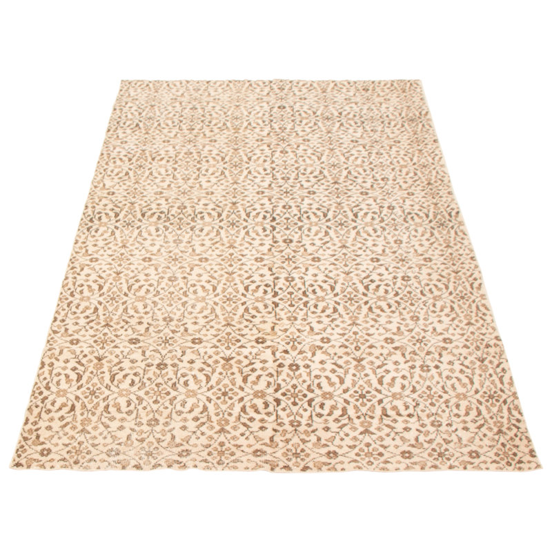 Tapis crème rétro Danuel 5 pi 6 po x 9 pi 1 po