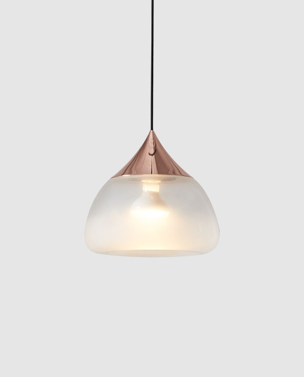 Mist 1 - Light Pendant, Copper, 8.2" H x 7.1" W x 8.3" D
