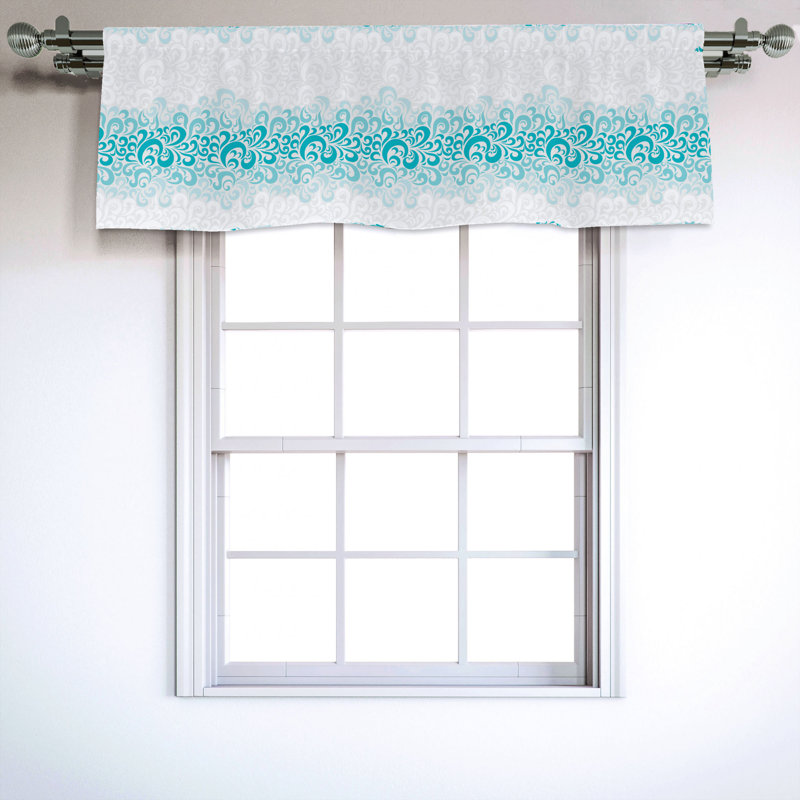 Sateen Ruffled Window Valance