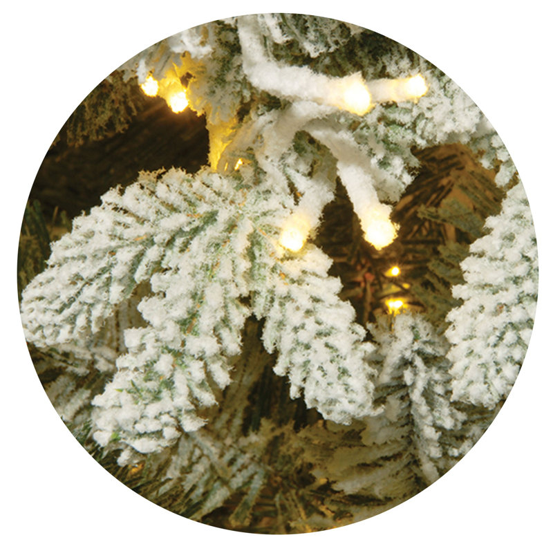 Iceland Fir Pre-Lit Artificial Christmas Tree, 7.5'