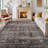 Machine Washable Rug with Rubber Backing for Living Room Oriental Non-Slip Bedroom Rug Floral Faux Wool Runner Rugs for Hallway Kitchen Entryway Laundry-1467669071
