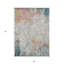 Tapis d'extérieur lavable abstrait bleu sarcelle 3 pi x 5 pi