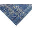 Tapis bleu foncé et doré de haute qualité noué à la main-64695068