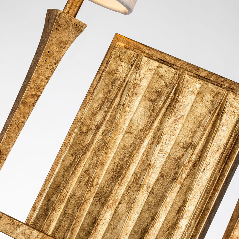 Crest 2 Light Wallchiere, Gold Leaf