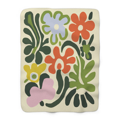 Radiant Garden Serenade - 1 pièce Sherpa Premium - impression d'art luxueux