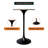 Travis 24" Square Bar Height Table With MDF Top And Stainless Steel Pedestal Base - Dining Table For Modern Home And Kitchen-235228636-235228638