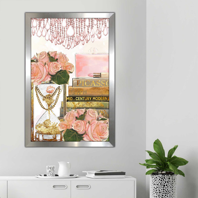 Time & Fashion (Vertical) par By Jodi - impression, Encadrement argenté, H 49,5 po x l 33,5 po x P 1 po