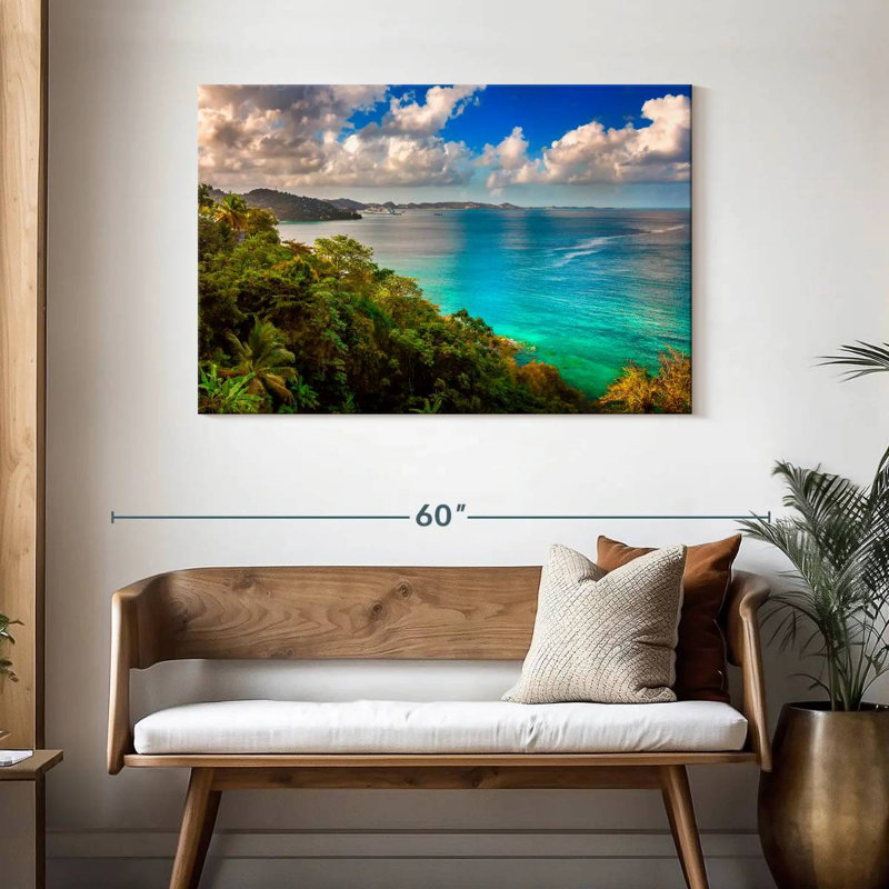 Gillard Grenada Island Bay, H 30 po x l 45 po