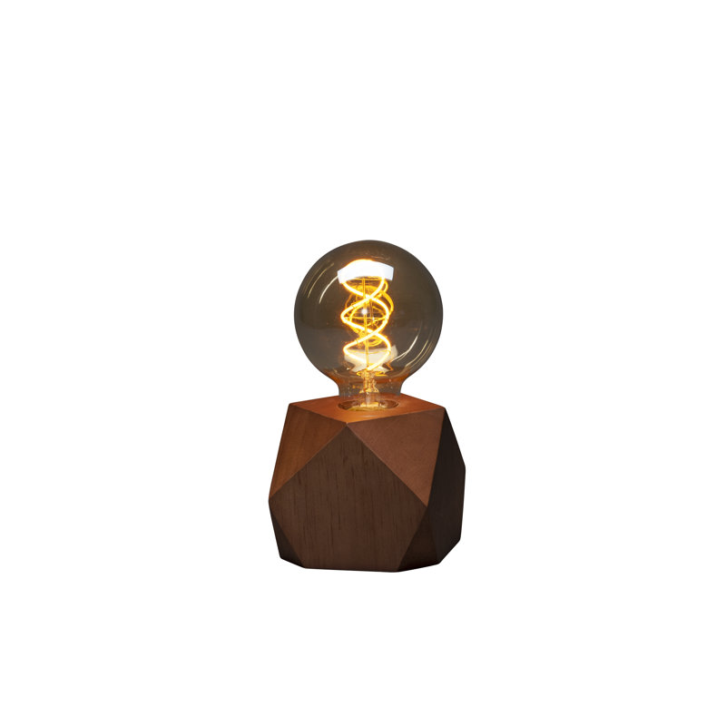 17.5cm Edison Bulb Table Lamp, Brown