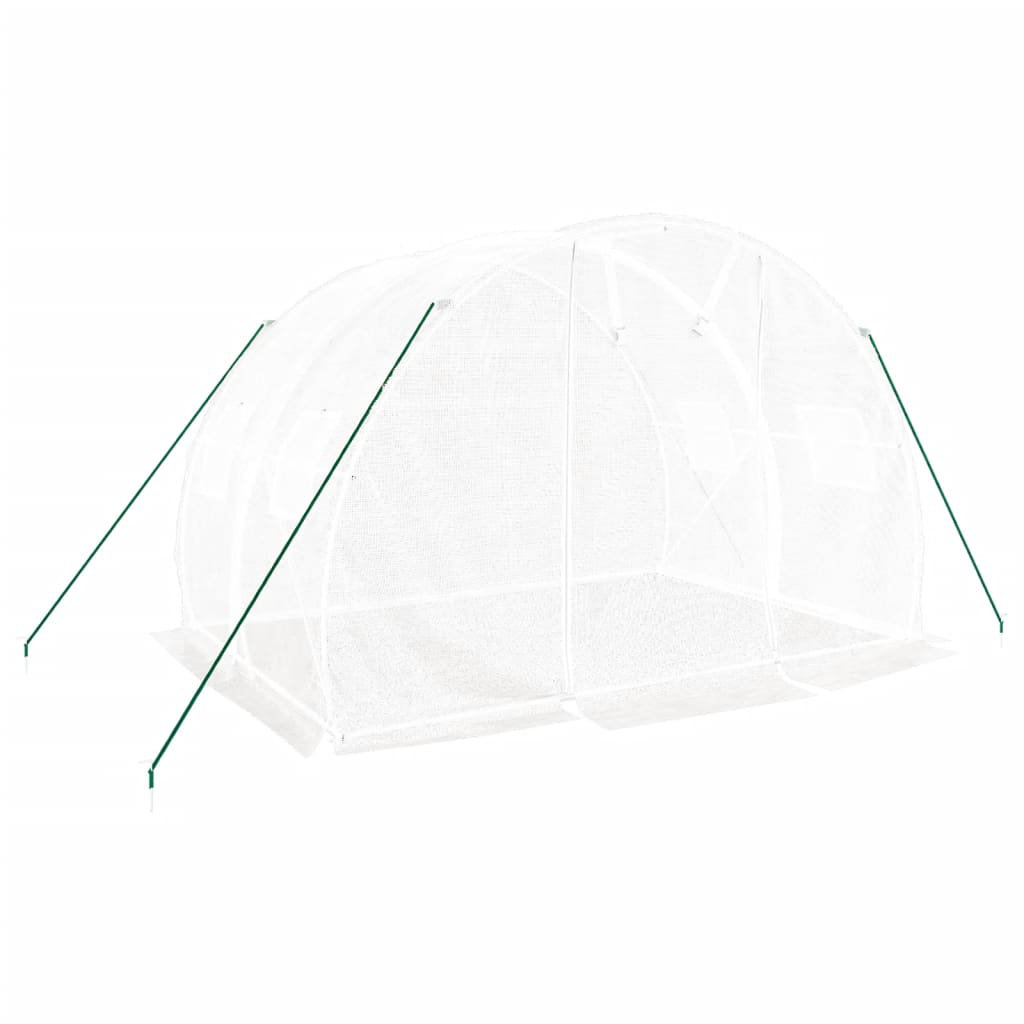 Vidaxl Greenhouse With Steel Frame Green 6 M² 3X2x2 M