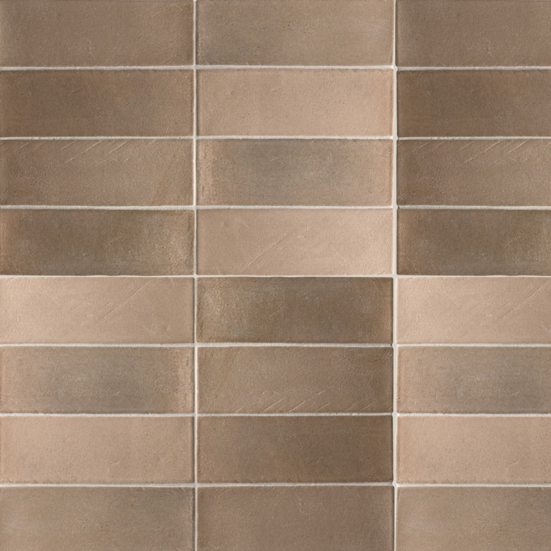 Rena 2X6 Amber Brown Matte, Brown