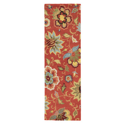 Schupple Wool Floral Indoor Rug