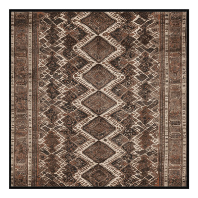 Machine Washable Persian Brown Area Rug
