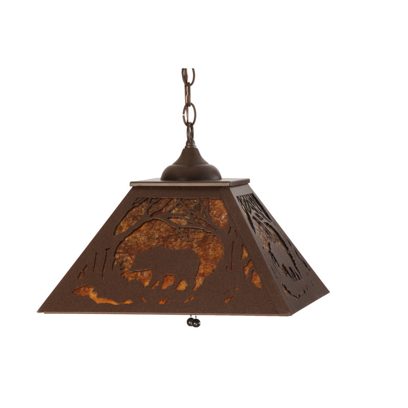 Rustic Lodge 2 - Light Pendant, Antique Bronze