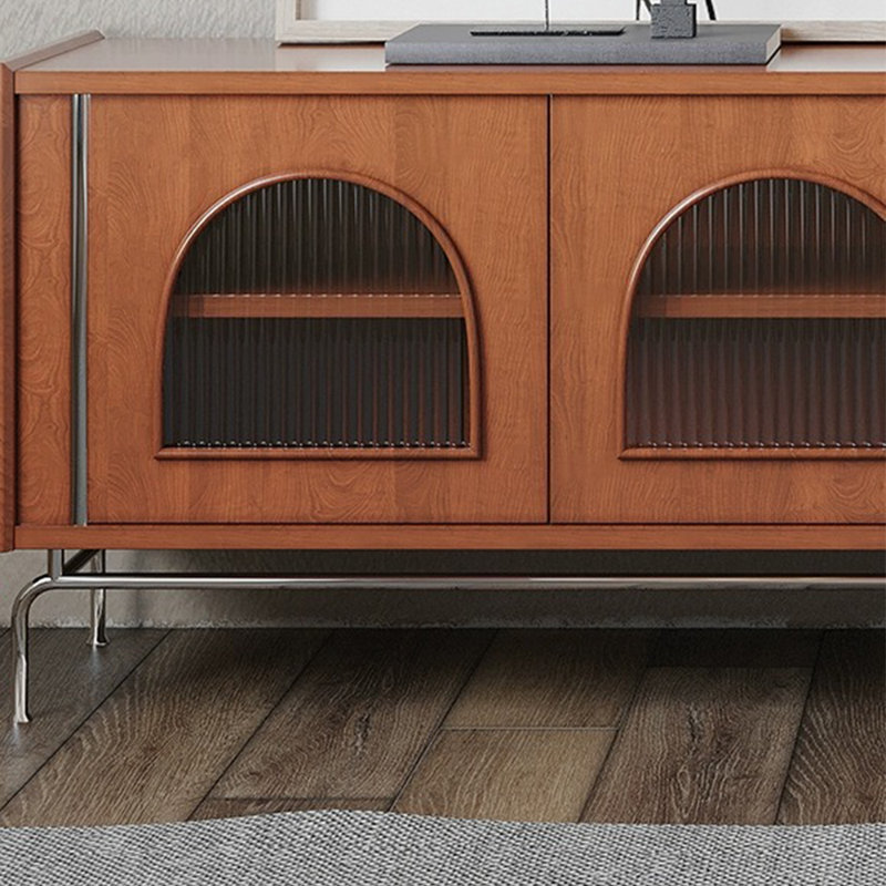 Meuble télé de rangement à grande capacité de style français, 62.99"