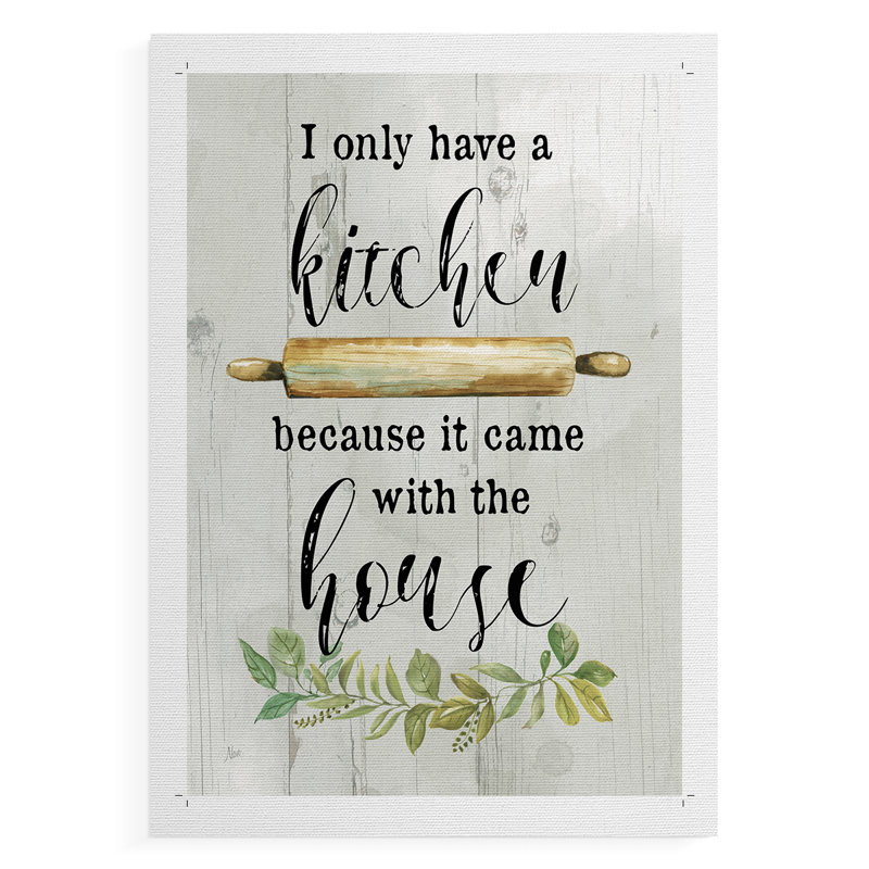 Amour de cuisine - Impression sur toile seulement - NON-CADRE, H 48 po x l 32 po