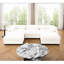 Confortable chenille en forme de U avec rangement dissimulé et canapé relaxant ergonomique-120912642-120912643