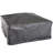 Rennert 33" W Square Steel Wood Burning Fire Pit Table