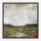 On The Marsh By John Beard - Gallery Wrapped Canvas Print Print by John Beard