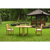 Fredson Outdoor 3 - Piece Teak Bistro Set