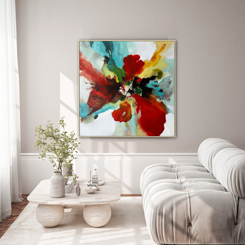 Chromatic Burst Canvas Wall Art