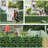 Artificial Hedge Wall Panels,8Pcs10"X10"Greenery Wall Backdrop,P...