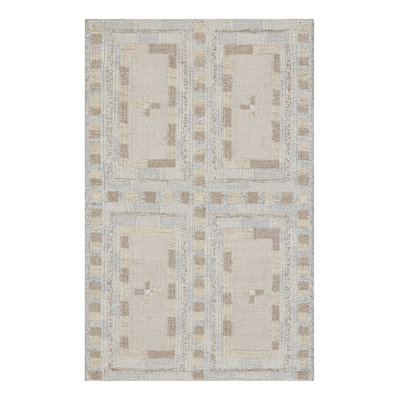 Scandinavian Wool Geometric Area Rug