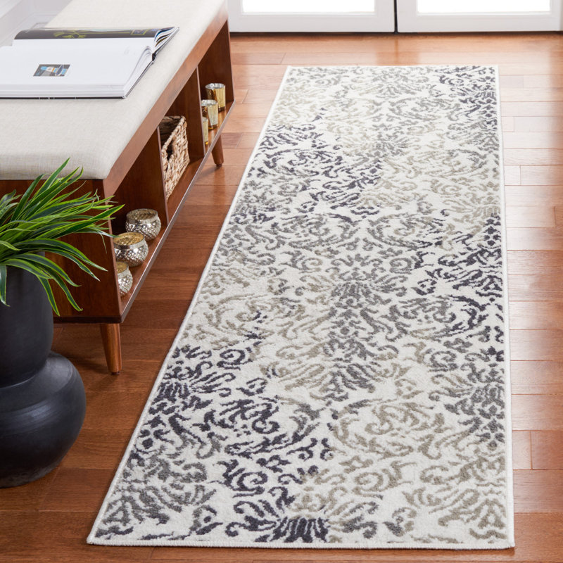Ceslie Performance Damask Rug, Runner 2'2" x 8'