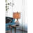 14X14x23" White And Grey Glass Table Lamp
