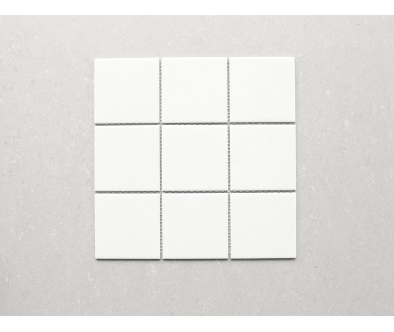 Carreau de mosaïque pour mur et plancher en porcelaine Supreme, Blanc