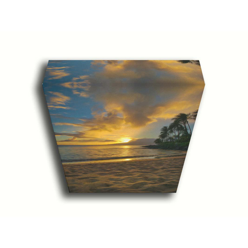 Napili Bay Maui - Light par Kelly Wade. Toile giclée sur toile tendue avec cadre flottant, H 45 po x l 30 po, Toile tendue