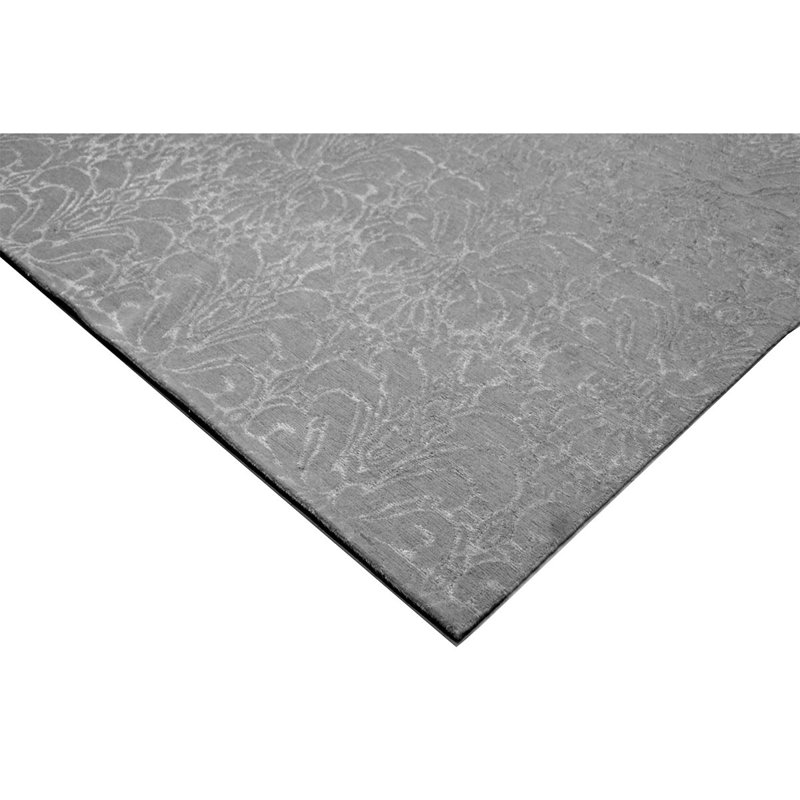 Hand-Knotted High-Quality Silver and Gray Area Rug, Rectangle 6' x 9'