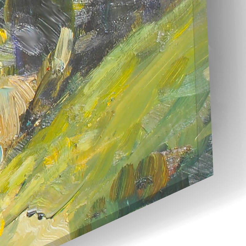  «Coast Cliff» par Allayn Stevens, art mural en verre acrylique, 24 po x 12 po, H 12 po x l 24 po