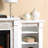 Aroon Faux Stone Electric Fireplace with Bookcase