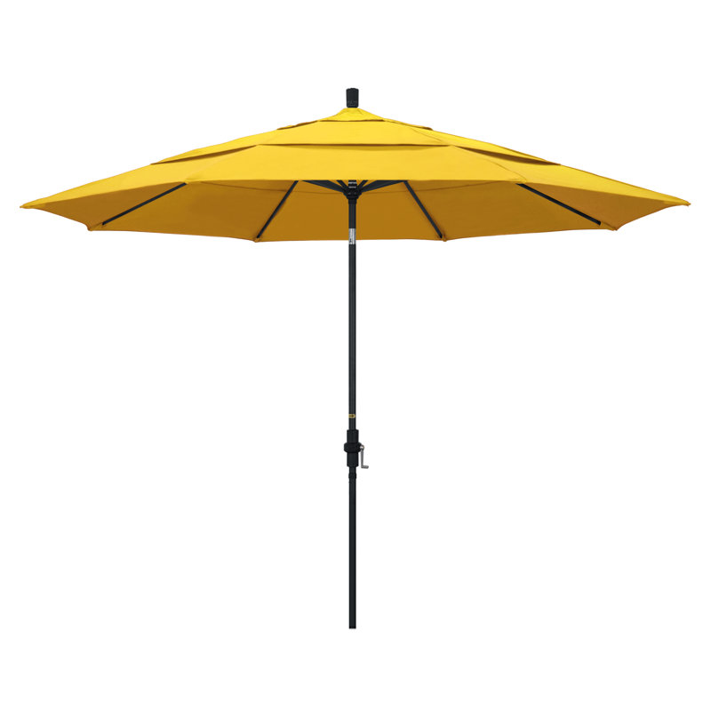 Parasol de marché 11' en aluminium, Toile laiton Sunbrella®
