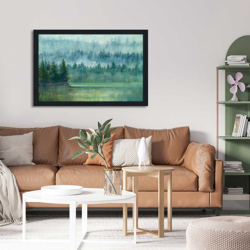 " Around The Point " Painting Print, 49.5" W x 33.5" H, Black Framed
