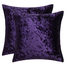 Castello Purple Velvet Throw Pillow 12x20