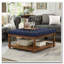 Upholstered Tufted Linen Ottoman Coffee Table-194750471-194750472