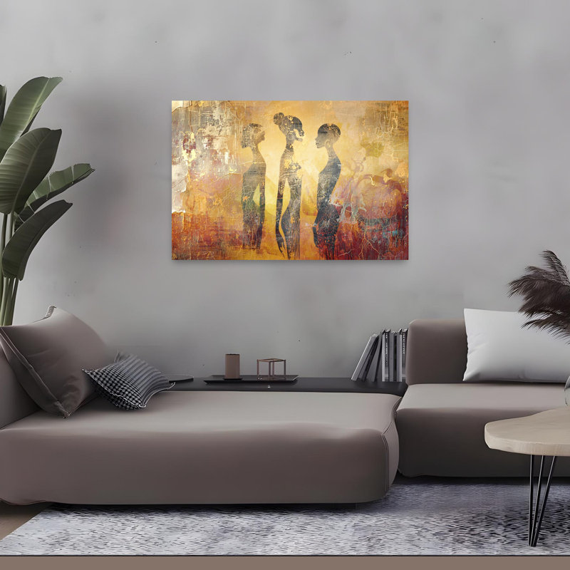 Art mural antique rustique antique, 32" H x 48" W