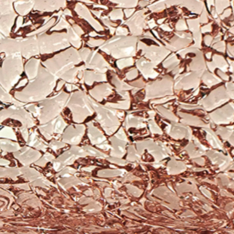 Table basse moderne en verre trempé Dieu, Rose pastel