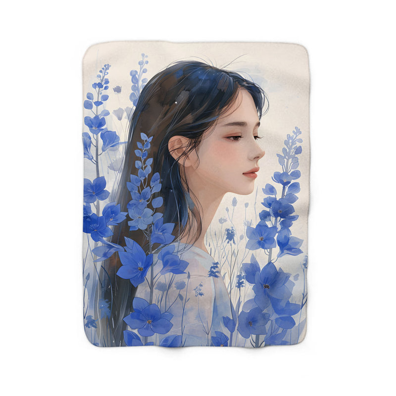 Petal Princesses Affair - Couverture Sherpa de qualité supérieure 1 pièce, Grand lit