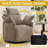 Round Swivel Recliner with Adjustable Headrest, Power & Manual Options-2038766916-2038766919