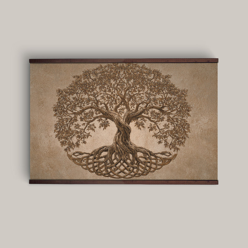 Tree of Life Extra Large Wall Tapestry Canvas, 45" H x 73" W