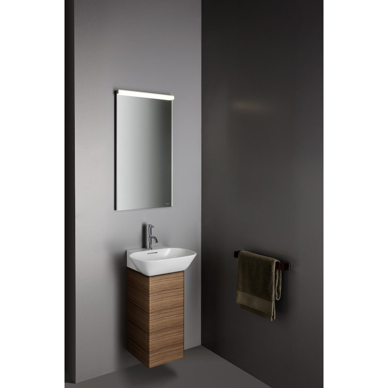 Ino 17.72'' W Single Vanity, Without Hole, White Matt, Right Hinge