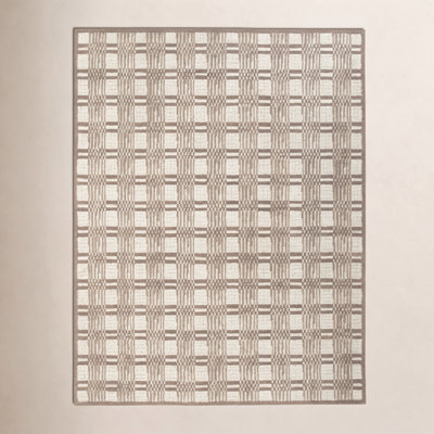 Hand-Tufted Striped Geometric Rug