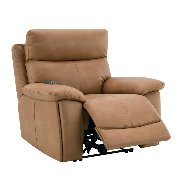 Fauteuil inclinable électrique en cuir brun Chaire avec repose-tête électrique Aire