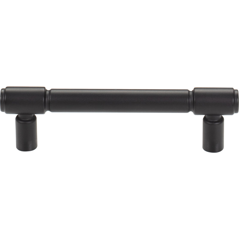 Clarence Bar pull, Flat Black, 3 3/4" Center to Center